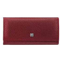 Maniküre Pediküre Set 5tlg. mit Nagelschere, Leder, Rot